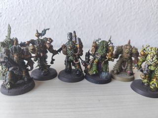 7 Marines Plaga - Deathguard Warhammer40k Pintado
