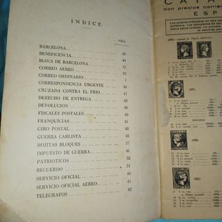 Catálogo Sellos España Hevia 1950