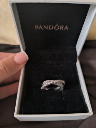 Anillo Pandora Pavé plata 925