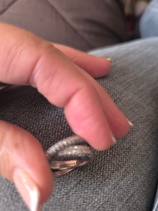 Anillo Pandora Pavé plata 925