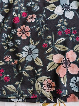 Vestido floral manga larga