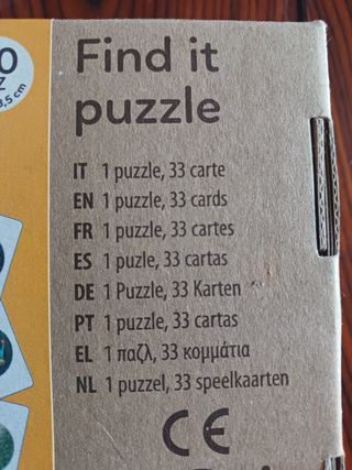 Puzzle Clementoni 60 pezzi - Find it