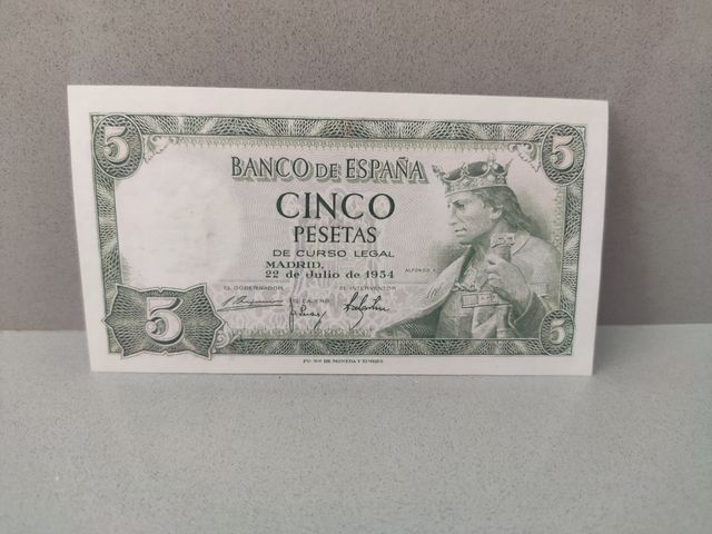 Billete de cinco pesetas
