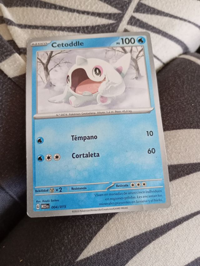 Carta Pokémon Cetoddle - 004/015.escucho tú hofert