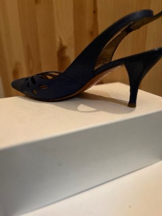 Zapatos Galia London tacón azul marino