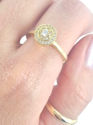 Anillo oro 18k - Ojo de perdiz