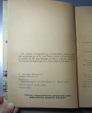 Libro: La Humanidad Prehistorica