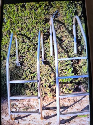 Escalera piscina metalica - 2 unidades