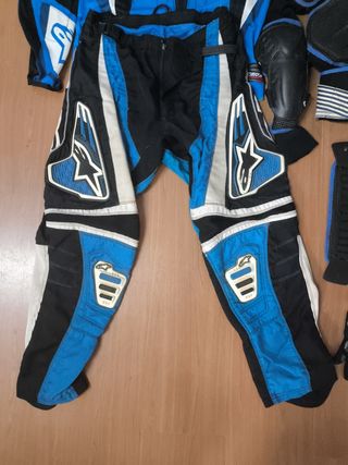 Equipación motocross trial con botas