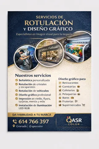 Rotulista y Diseñador Gráfico | instalación Vinilo