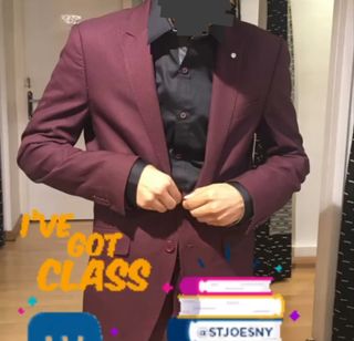 Traje Rojo Hombre Talla 42