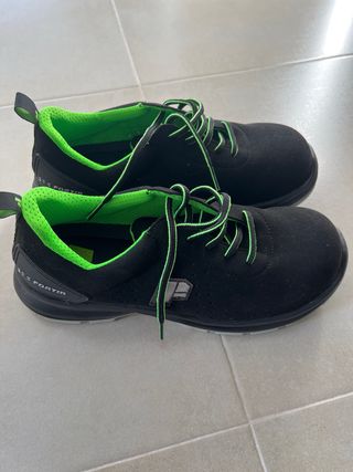 Zapatos seguridad Piton - negros/verdes