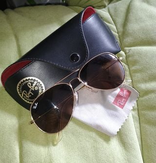 Gafas Ray-Ban Aviator marrón dorado
