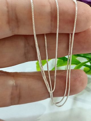 Maja cadena clásica 40 cm plata 