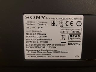 Smart TV 48" Sony Bravia KDL-48W605B, con caja.