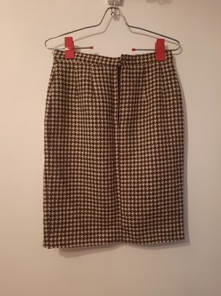 Traje falda americana pata de gallo