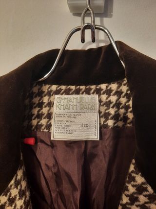 Traje falda americana pata de gallo