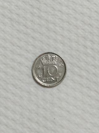 Moneda 10 céntimos Holanda 1980