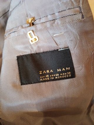 Americana Zara beige talla 48