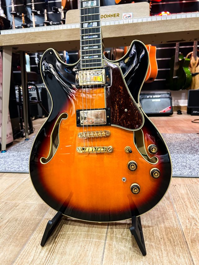  Guitarra Eléctrica Ibanez AS113BS Brown Sunburst