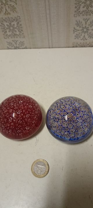 Murano N°3 coppia murrine diametro cm 7