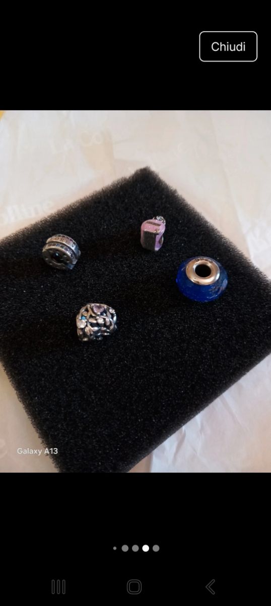 4 Charm Argento Forever - Blu & Argento