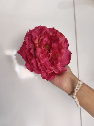 Vestido Flamenca dorado y rosa