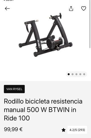 Rodillo Bicicleta B'Twin Ride 100