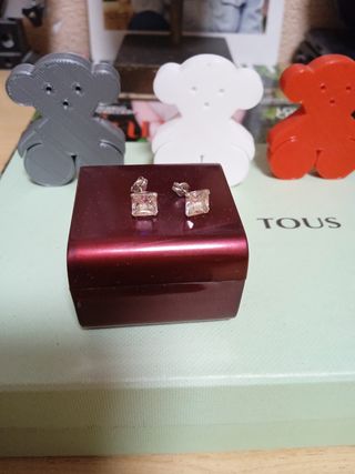 Pendientes oro blanco 