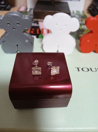 Pendientes oro blanco 