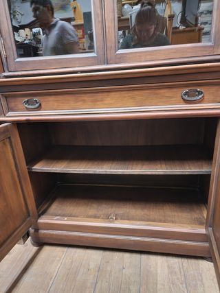 Vitrina madera maciza estilo oriental