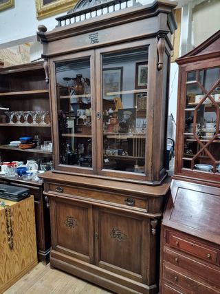 Vitrina madera maciza estilo oriental