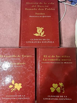 Pack de tres libros de la literatura española 