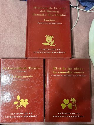 Pack de tres libros de la literatura española 