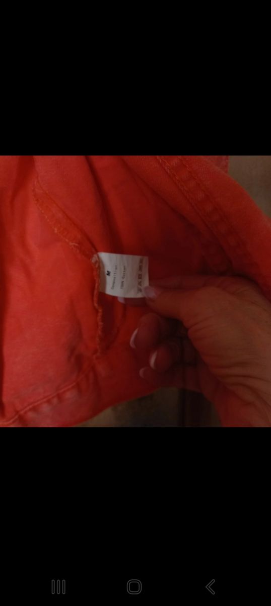 Giubbino Jeans Corto Arancione