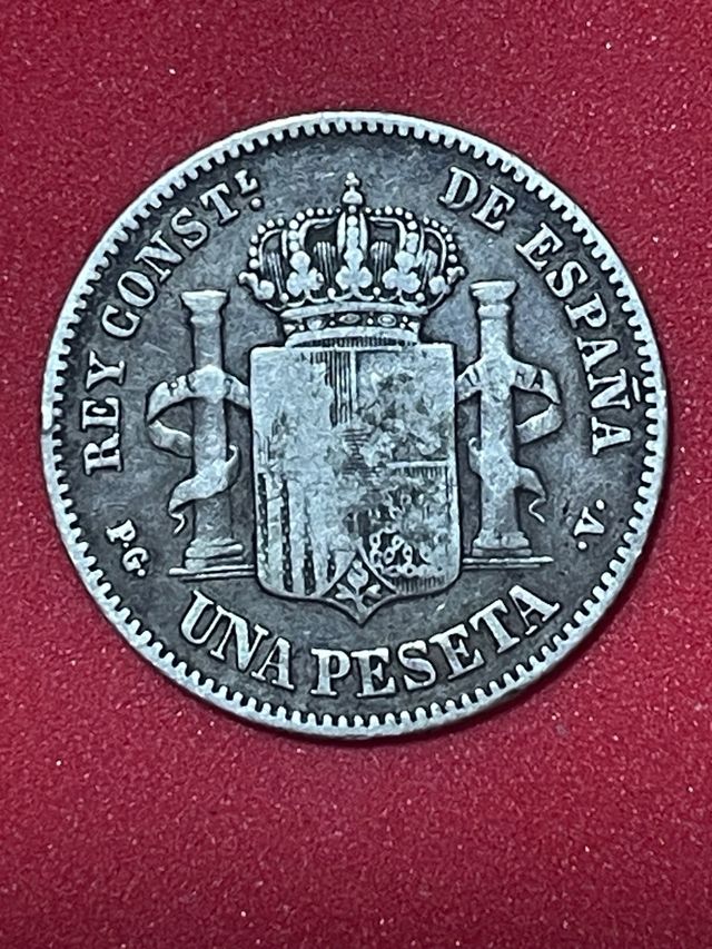 Peseta Española 1894 - Plata