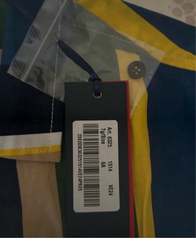 Camicia bimbo righe colorate