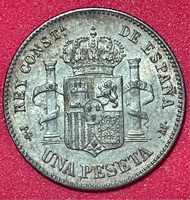 Peseta Española 1891 - Alfonso XIII