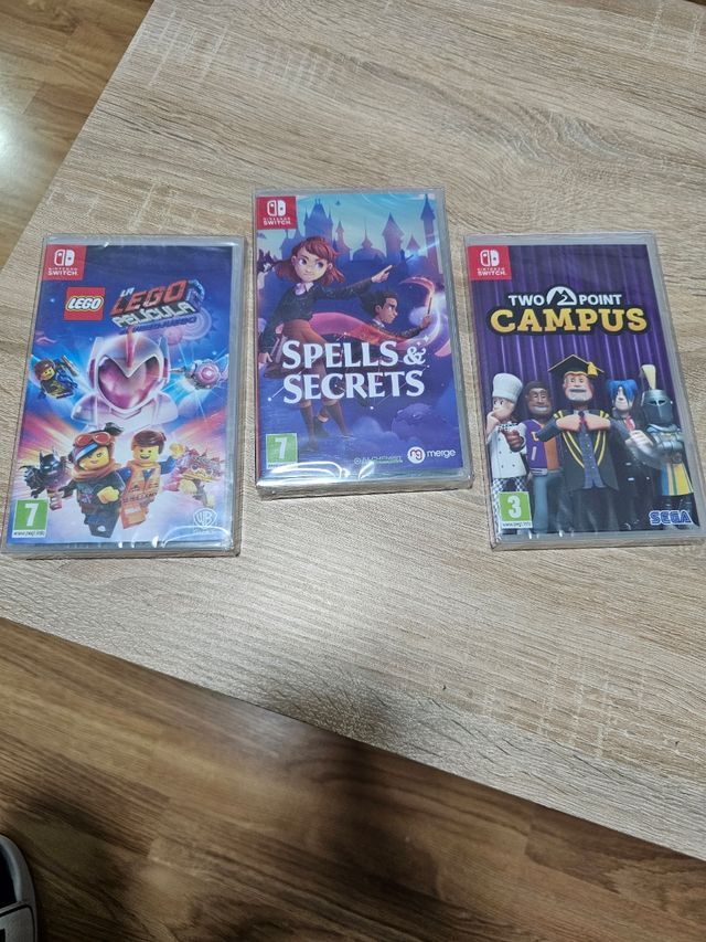3 Juegos Nintendo Switch - LEGO, Spells, Campus.