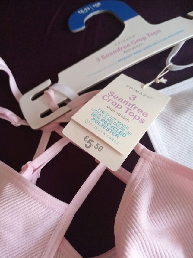 Sujetador niña rosa - 2 uds.