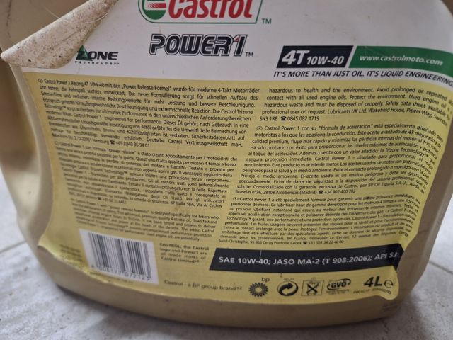 Aceite Castrol Power1 4T 10W-40 4L