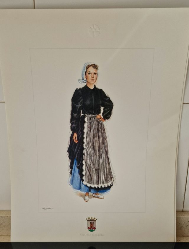 Láminas Indumentaria Alavesa  7 cuadrillas Álava