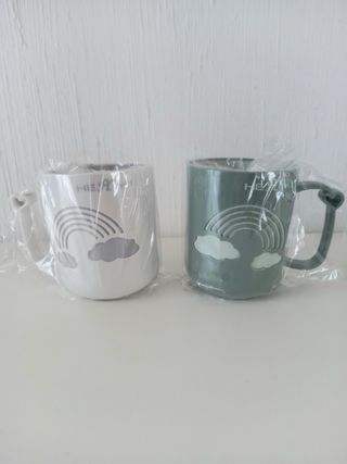 Tazze arcobaleno plastica - nuove