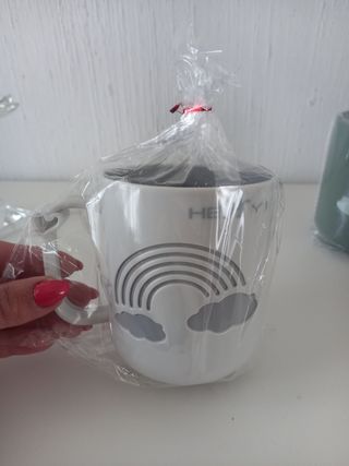 Tazze arcobaleno plastica - nuove