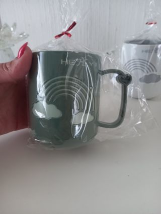 Tazze arcobaleno plastica - nuove