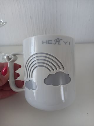 Tazze arcobaleno plastica - nuove