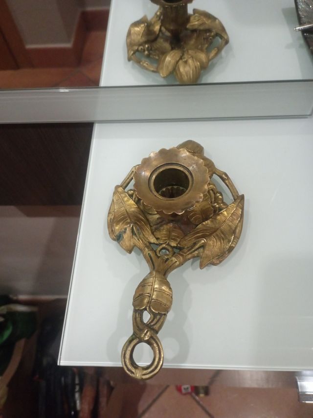 Palmatoria bronce antigua