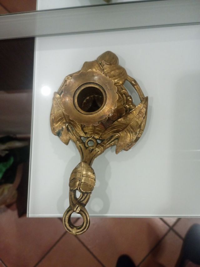 Palmatoria bronce antigua