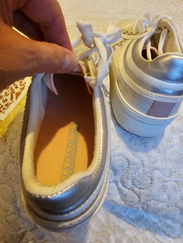 Scarpe Napapijri bianche glitterate