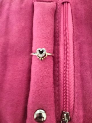 Anillo plata corazón